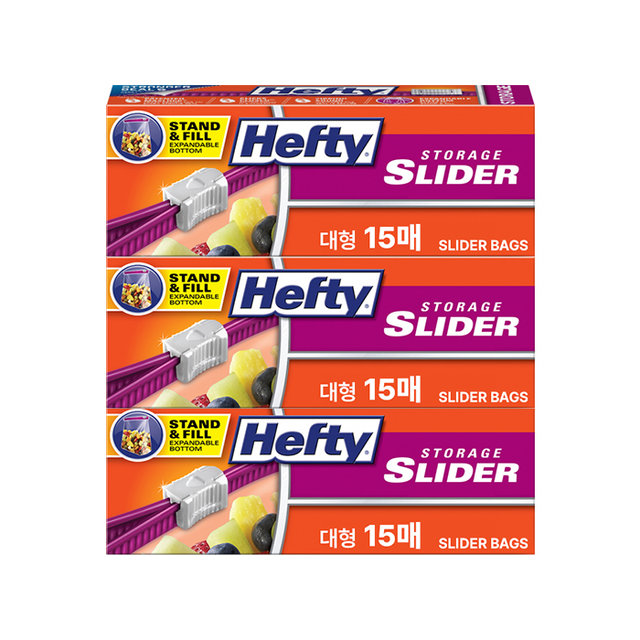 헤프티 슬라이드 스탠딩 냉장 대형 -15매X3개입
