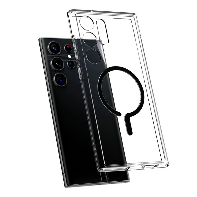 갤럭시S23 울트라 케이스 투명 맥세이프 울트라하이브리드 원탭링