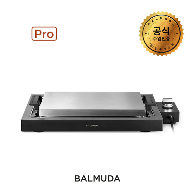 [전용가방 증정] [공식수입원]발뮤다 더 플레이트 프로+그리들&커버+타코야키플레이트 K10B-BK