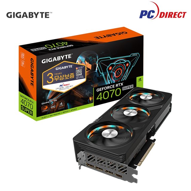 GIGABYTE 지포스 RTX 4070 SUPER GAMING OC D6X 12GB 피씨디렉트