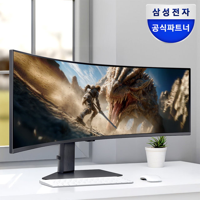 [삼성무료설치] 삼성 오디세이 G9 S49CG954E 123.8cm 커브드 울트라와이드 게이밍 모니터 240Hz 32:9 HDR1000