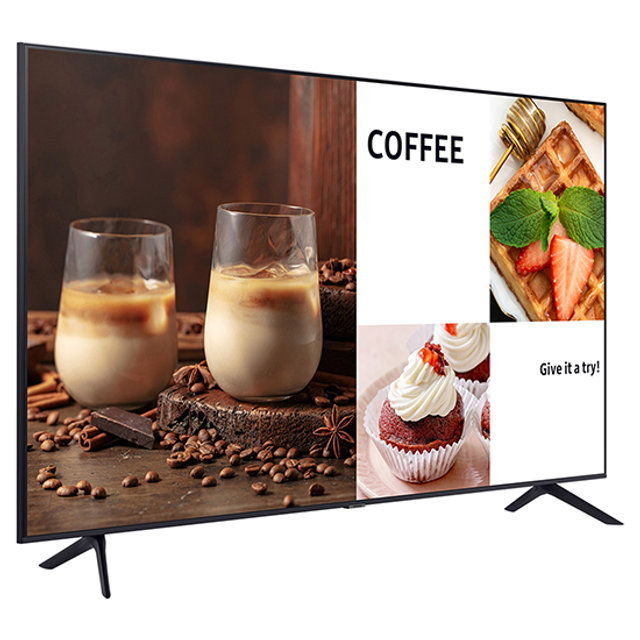 삼성 189.3cm(75인치) 비즈니스TV LH75BECHLGFXKR 스탠드형 4K UHD LED 에너지 효율 1등급