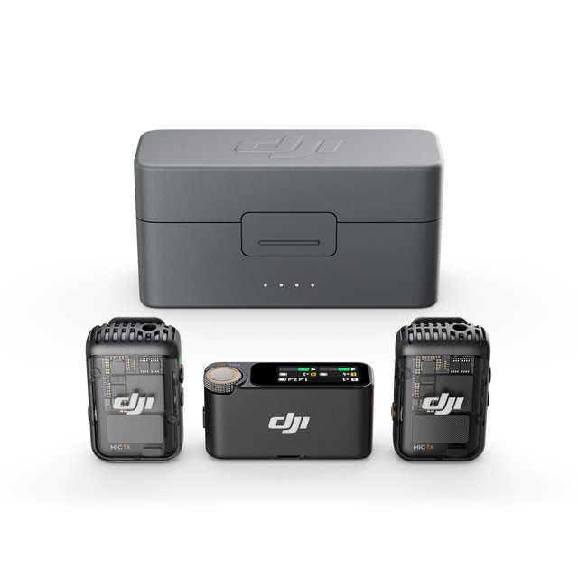 무선 마이크 2 [2TX+1RX+충전케이스][DJI MIC2 1V2][블랙]