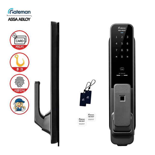 [비밀특가] A지역설치 GP-900D 1초잠김 1초열림 지문인식 후크 푸시풀도어락