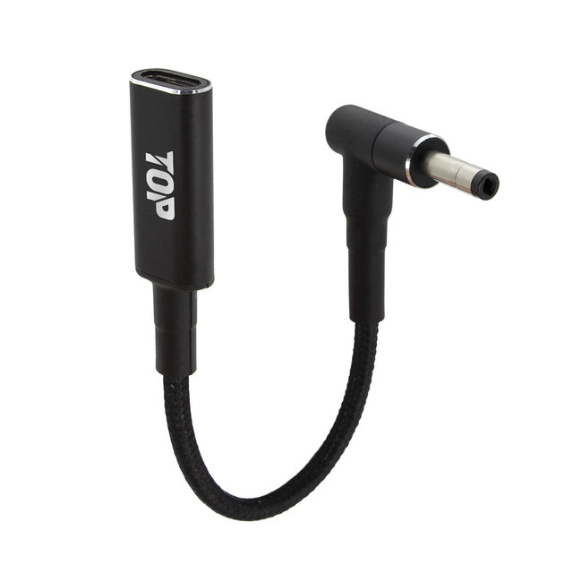 HDTOP C타입 to DC PD100W 노트북 충전 젠더 15CM 4.0x1.7 HT-CL051 