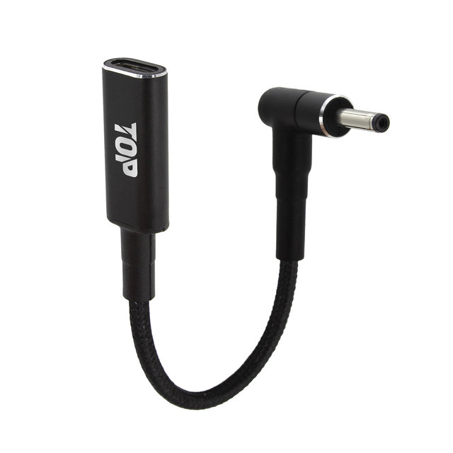 HDTOP C타입 to DC PD100W 노트북 충전 젠더 15CM 3.5x1.35HT-CL057