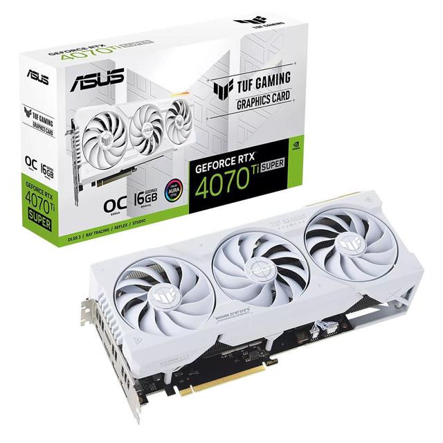 ASUS TUF Gaming 지포스 RTX 4070 Ti SUPER O16G OC D6X 16GB White [공인인증