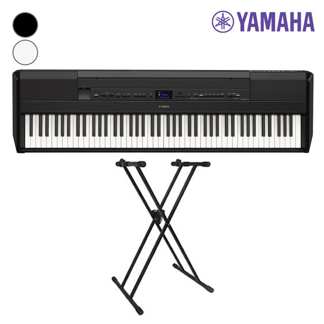 야마하 P525 디지털피아노+스탠드 /88건 B/WH