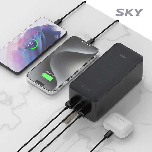 스카이 필 20W PD 고속 충전 대용량 5만 보조배터리 50000mAh USB C타입 3포트 S50PD