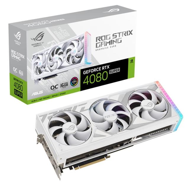 ASUS ROG STRIX 지포스 RTX 4080 SUPER O16G White GAMING OC D6X 16GB