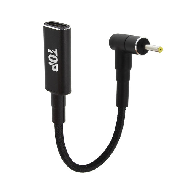 HDTOP C타입 to DC PD100W 노트북 충전 젠더 15CM 2.5x0.7 HT-CL045