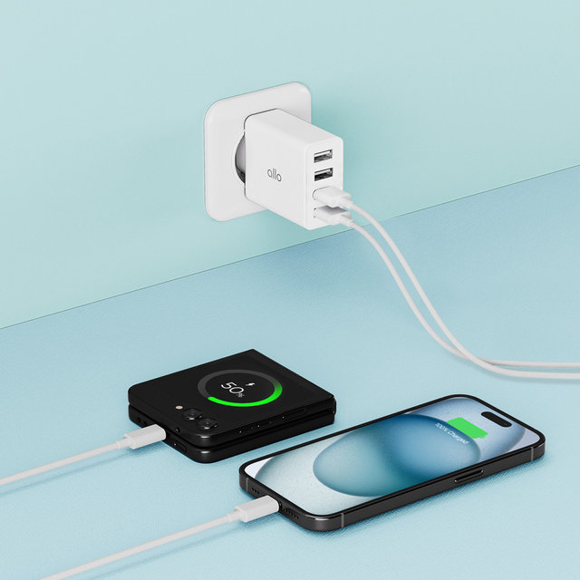 알로코리아 터보 4포트 35W QC3.0 고속 멀티충전기 UC435QC
