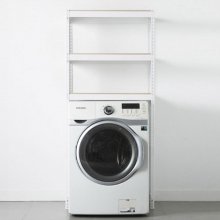 [택배배송,별도설치X] 스피드랙 세탁기 선반 (W800xD600xH1800) 3.5단 (화이트)