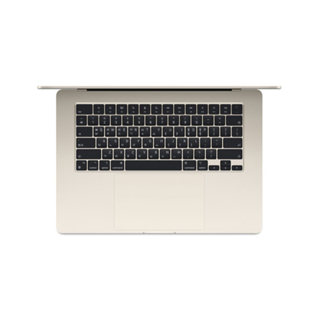 맥북에어 15 M3, 8코어 CPU, 10코어 GPU, 8GB RAM, 256GB SSD - 스타라이트 [MRYR3KH/A]