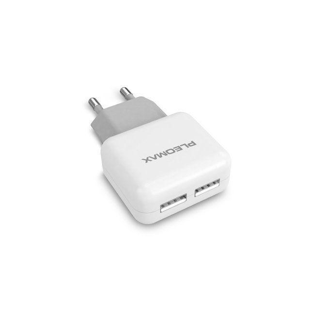플레오맥스 USB 2포트 가정용 충전기 C타입 케이블 포함