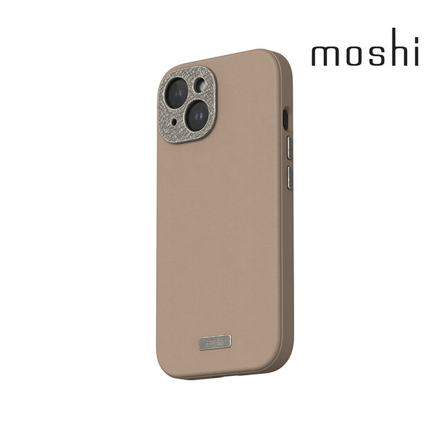 모쉬 나파 아이폰 15 플러스 가죽 케이스 맥세이프 지원 / White