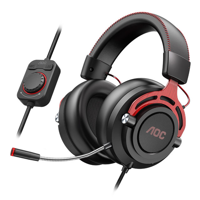 알파스캔 AOC GH300 7.1채널 RGB 게이밍 헤드셋