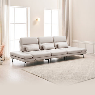 루카스 3.5인 스윙 전체 내추럴가죽 소파