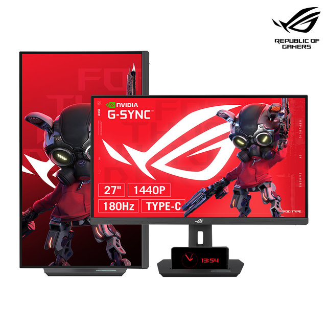 ASUS ROG Strix XG27ACS 68Cm FastIPS 평면 QHD 180Hz HDR400 게이밍모니터 Type-c 연결