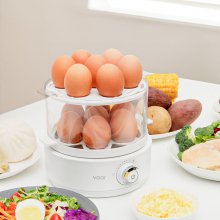 에그팟 계란찜기 스텐 전기찜기 고구마 계란삶는기계 에그쿠커 VMC-003WH
