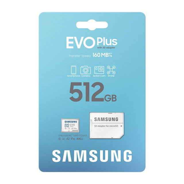 삼성전자 삼성 공식인증 마이크로SD 메모리카드 EVO PLUS 512GB MB-MC512SA/KR