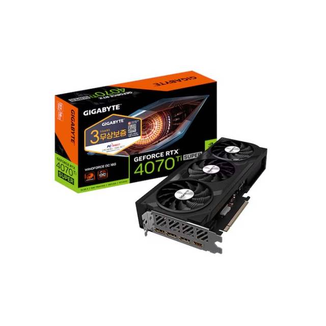 GIGABYTE 지포스 RTX 4070 Ti SUPER WINDFORCE OC D6X 16GB 피씨디렉트