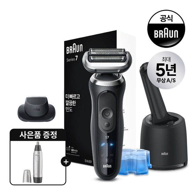 [BRAUN] 브라운 전기면도기 New 시리즈7 72-N7200cc BLACK [72N9]