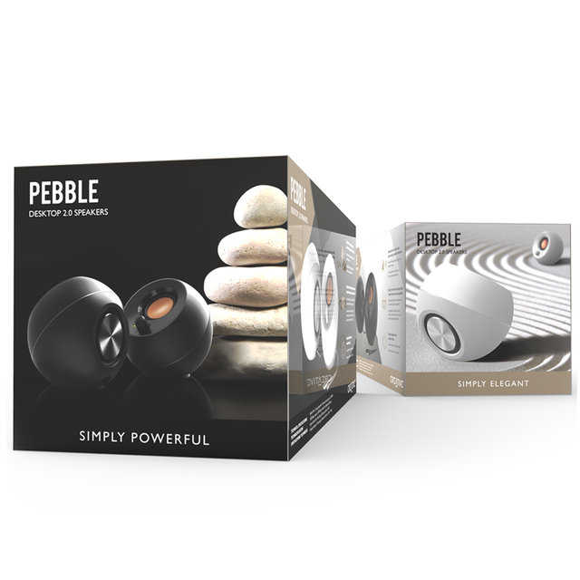 [크리에이티브] PEBBLE 2.0 스피커 (화이트)