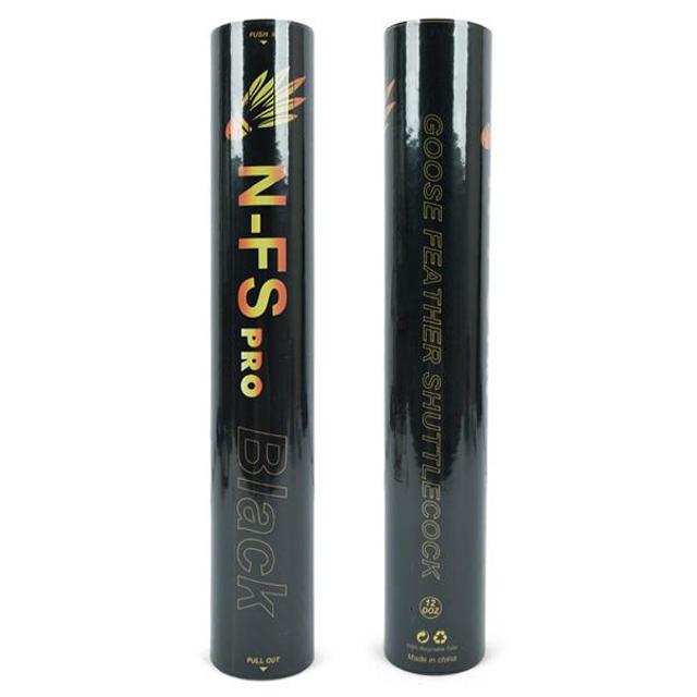 플렉스프로 블랙 셔틀콕 배드민턴공 거위 깃털 동호인 게임