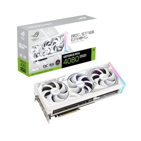 ASUS ROG STRIX 지포스 RTX 4080 SUPER O16G GAMING OC D6X 16GB White -