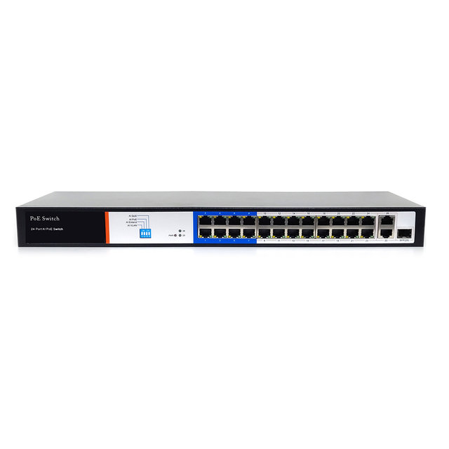 NEXTU NEXT-POE428SFP-GTP 24포트 POE+ TP SFP 스위칭허브