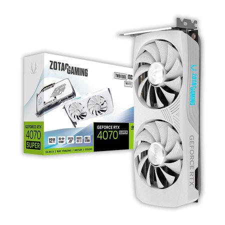 ZOTAC GAMING 지포스 RTX 4070 SUPER TWIN Edge OC D6X 12GB White 그래픽카드