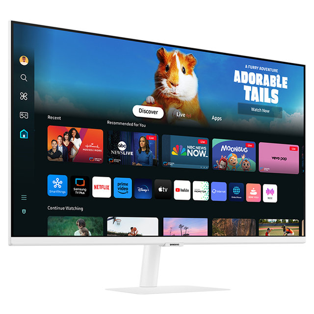 [공식] 삼성 M5 S32DM501 80.1cm 스마트모니터 화이트  OTT 유튜브 넷플릭스 미러링 스마트싱스 게이밍허브 삼성헬스 굿닥 워크스페이스 