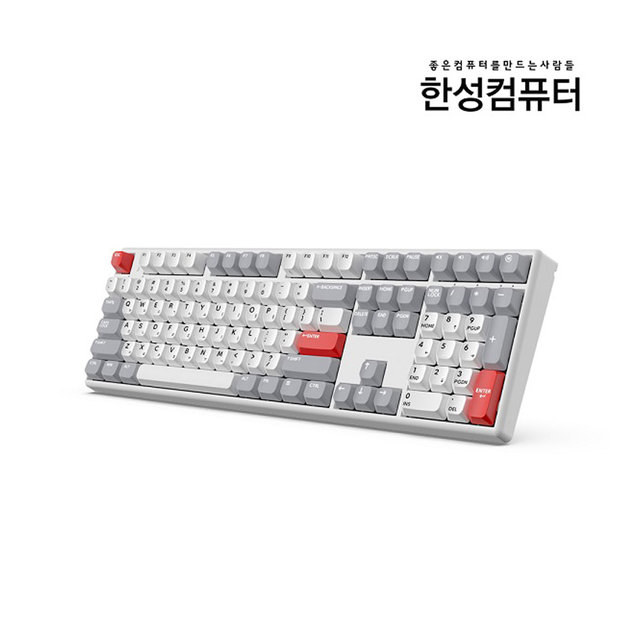 한성컴퓨터 GK898B PRO 동그리 8K 유무선 무접점 레트로 포인트 35g 풀배열 108키 키보드