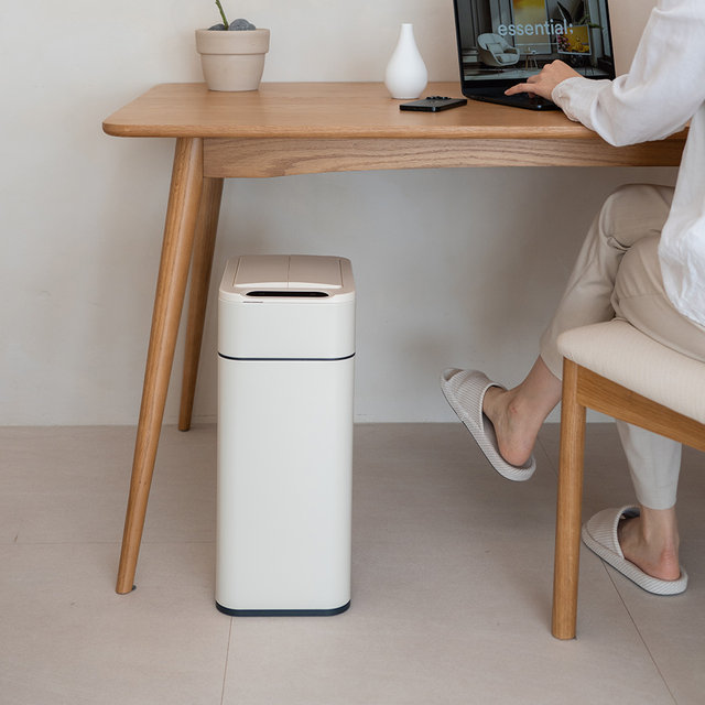 스마트 자동 센서 냄새차단 기저귀 쓰레기통 20L 대용량 종량제 호환 인테리어 휴지통 날개형