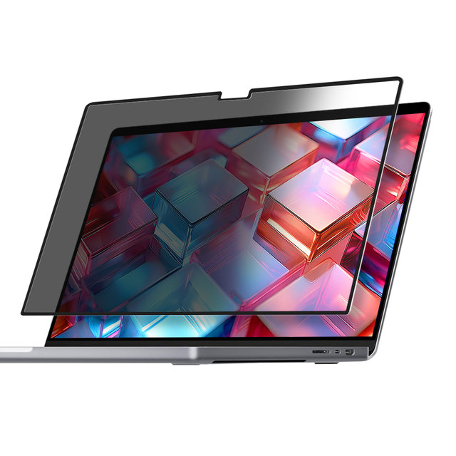 맥북 프로 14인치 14.2형 마그네틱 탈부착 액정 모니터 보호필름 프라이버시
