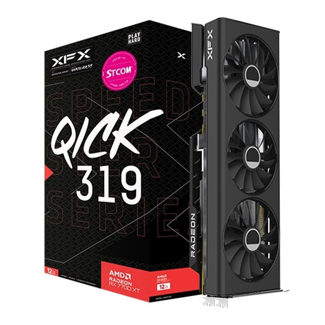 XFX 라데온 RX 7700 XT QICK 319 BLACK D6 12GB