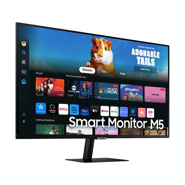 삼성 M5 S32DM500 80.1cm 스마트모니터 블랙  OTT 유튜브 넷플릭스 미러링 스마트싱스 게이밍허브 삼성헬스 굿닥 워크스페이스 