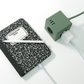 큐브 디자인 멀티탭 USB C타입 3구 3M 그린