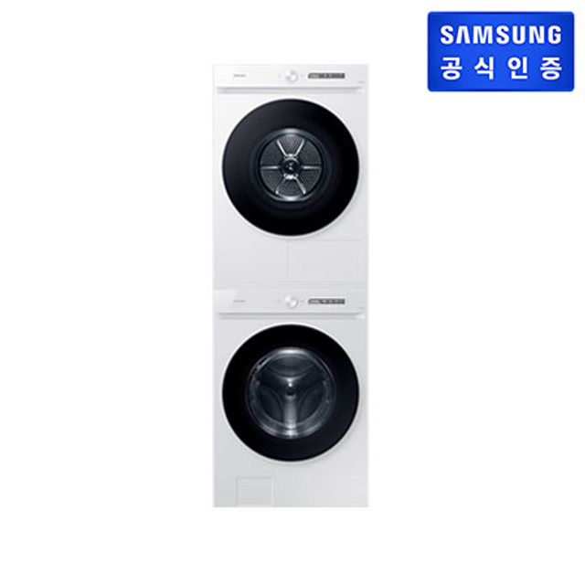 [2주이상소요] 비스포크 그랑데 AI 25kg+20kg 세탁기+건조기 WF25CB8650BW2L (WF25CB8650BW+DV20CB8600BW)