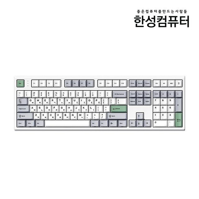 GK707SE OfficeMaster 저소음 기계식키보드 메탈 화이트 (잼 저소음 적축_40g)