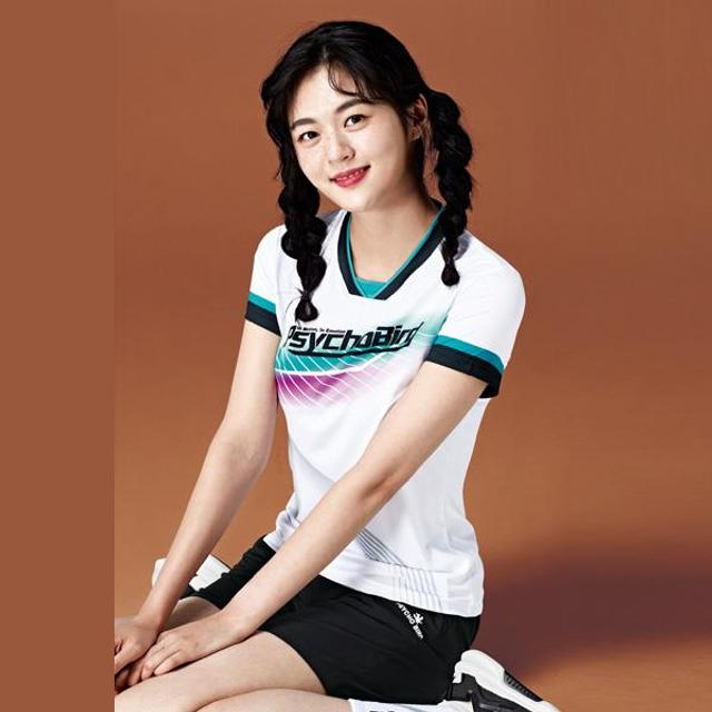 싸이코버드 배드민턴 여성 반팔티 우븐 반바지 PSY-6013 HP-802