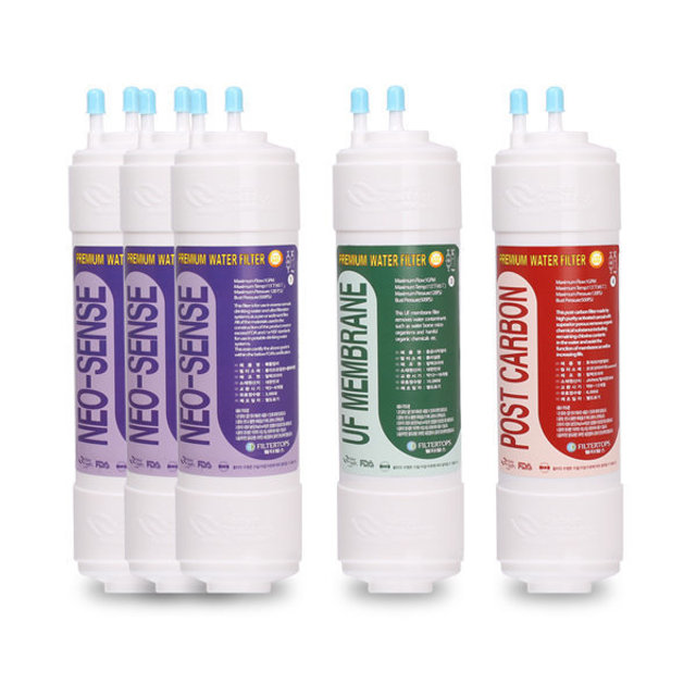 [호환] 필터탑스 제조 SK매직호환 WPU-2200C 정수기 필터 1년세트