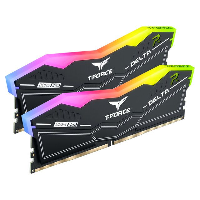 [서린공식] 팀그룹 T-Force DDR5 6000 CL38 Delta RGB 블랙 패키지 32GB(16Gx2)