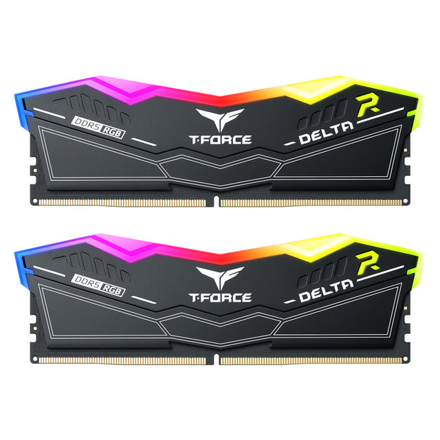 [서린공식] TEAMGROUP T-Force DDR5 6000 CL30 Delta RGB 블랙 패키지 32GB(16Gx2)