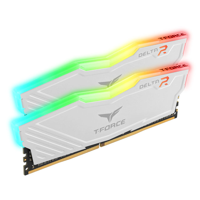 [서린공식] 팀그룹 T-Force DDR4-3600 CL18 Delta RGB 화이트 패키지 16GB(8Gx2)