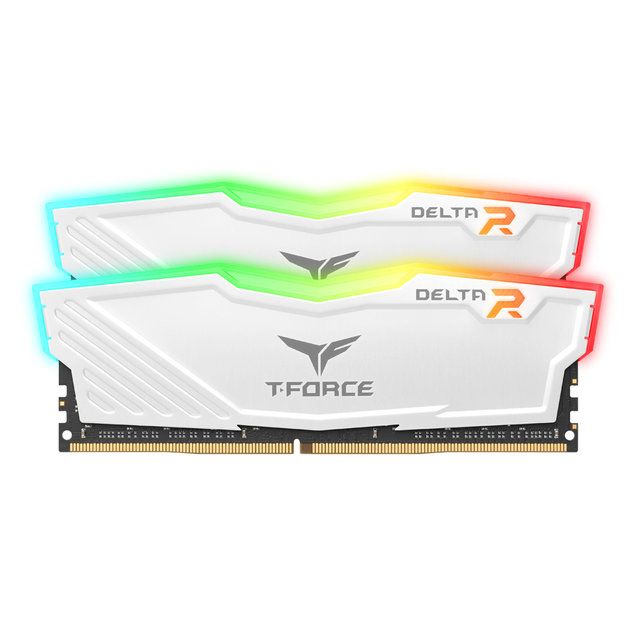 [서린공식] 팀그룹 T-Force DDR4-3600 CL18 Delta RGB 화이트 패키지 32GB(16Gx2)