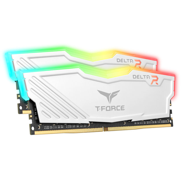 [서린공식] 팀그룹 T-Force DDR4-3200 CL16 Delta RGB 화이트 패키지 16GB(8Gx2)