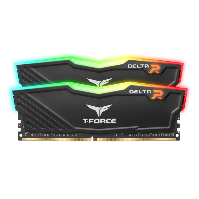 [서린공식] 팀그룹 T-Force DDR4-3200 CL16 Delta RGB 블랙 패키지 16GB(8Gx2)
