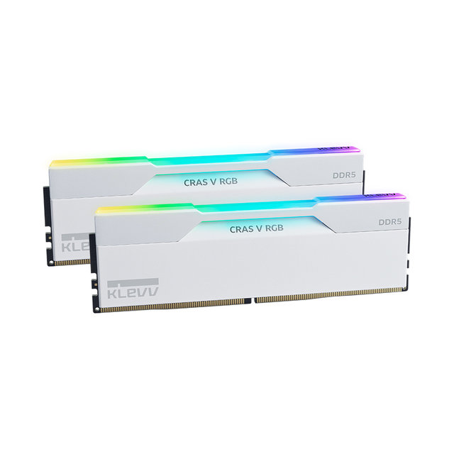 [서린공식] 에센코어 클레브 DDR5-6000 CL30 CRAS V RGB WHITE 패키지 서린 (64GB(32Gx2))
